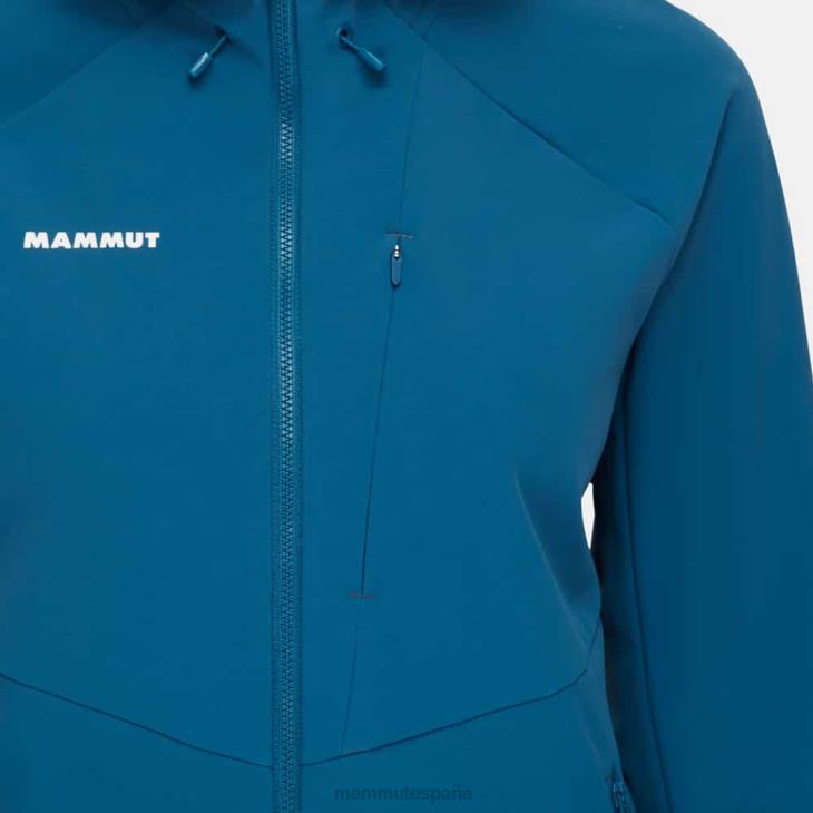 Mammut mujer ropa máxima comodidad, chaqueta con capucha FZHP666 hielo profundo