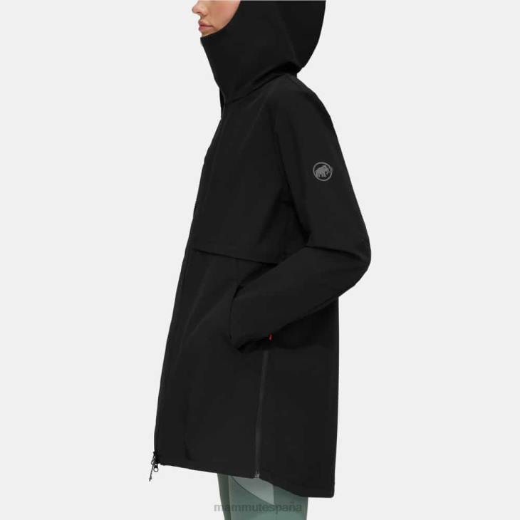 Mammut mujer ropa seon tan chaqueta con capucha FZHP86 negro