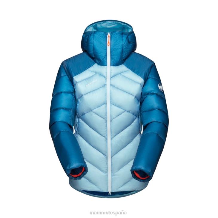 Mammut mujer ropa taiss en chaqueta con capucha FZHP691 hielo frío y azul profundo