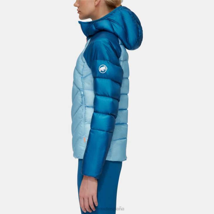 Mammut mujer ropa taiss en chaqueta con capucha FZHP691 hielo frío y azul profundo