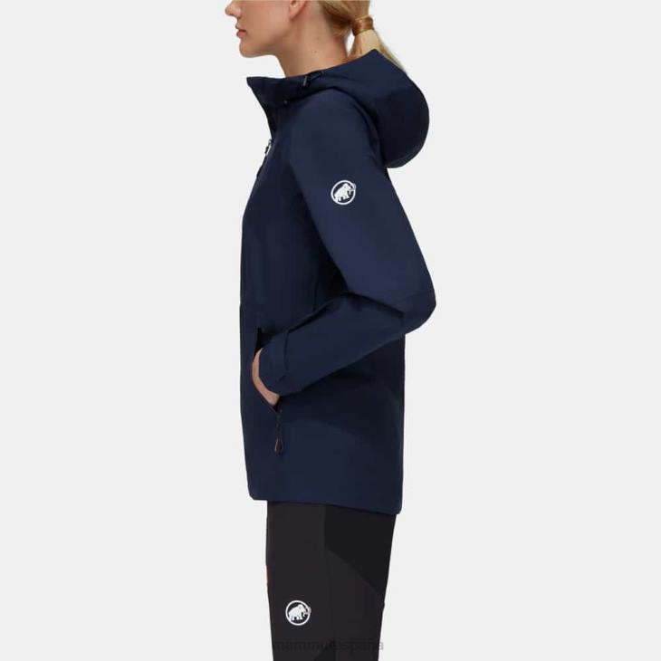 Mammut mujer ropa transmitir chaqueta con capucha tour hs FZHP745 marina