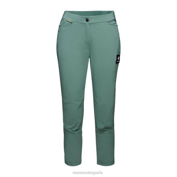 Mammut mujer ropa pantalon ligero massone FZHP785 jade oscuro
