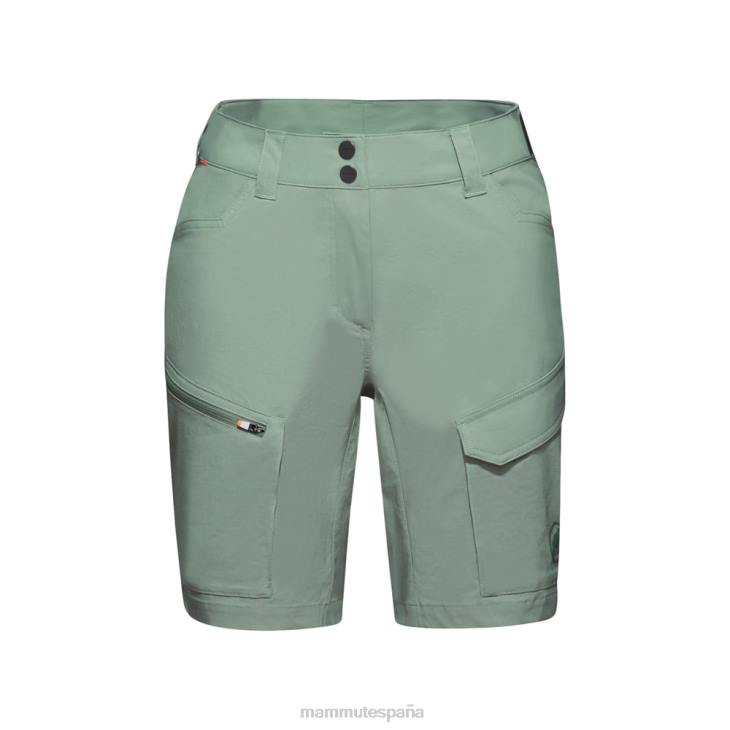 Mammut mujer ropa pantalones cortos híbridos zinal FZHP834 jade-jade oscuro