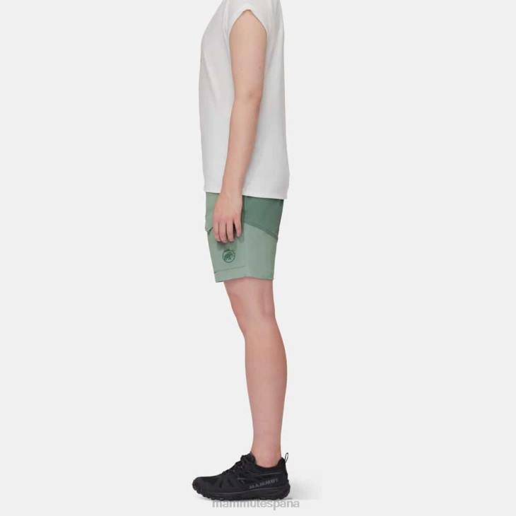 Mammut mujer ropa pantalones cortos híbridos zinal FZHP834 jade-jade oscuro
