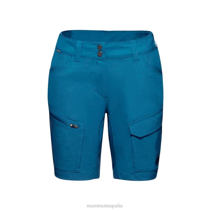 Mammut mujer ropa pantalones cortos híbridos zinal FZHP835 hielo marino profundo