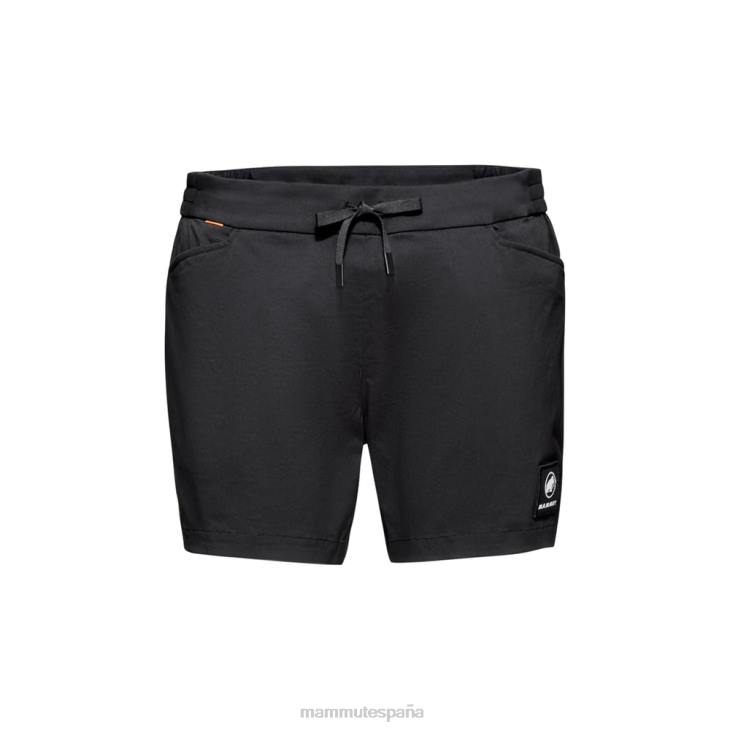 Mammut mujer ropa pantalones cortos ligeros massone FZHP102 negro
