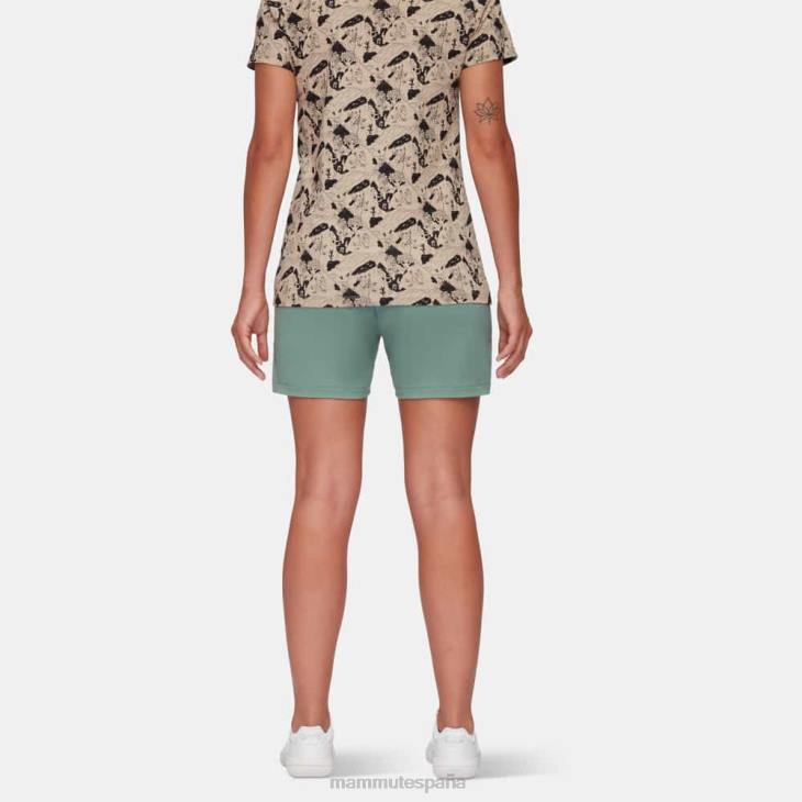 Mammut mujer ropa pantalones cortos ligeros massone FZHP791 jade oscuro