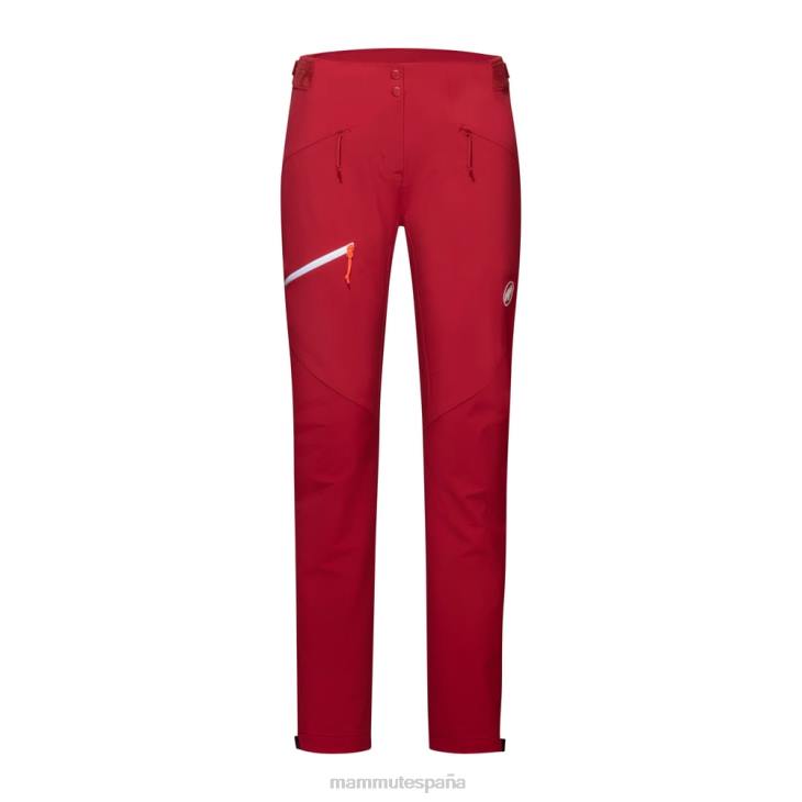 Mammut mujer ropa pantalones courmayeur FZHP1062 sangre roja