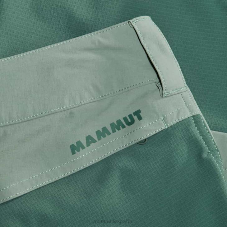 Mammut mujer ropa pantalones híbridos con cremallera zinal FZHP1100 jade-jade oscuro