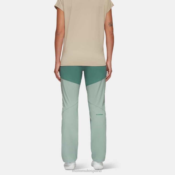 Mammut mujer ropa pantalones híbridos zinal FZHP829 jade-jade oscuro