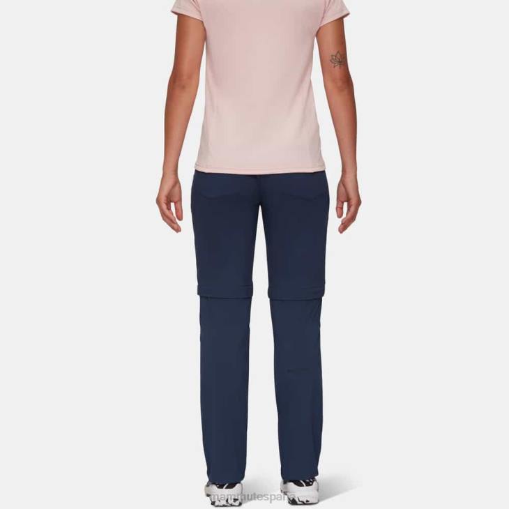 Mammut mujer ropa pantalones runbold con cremallera FZHP264 marina