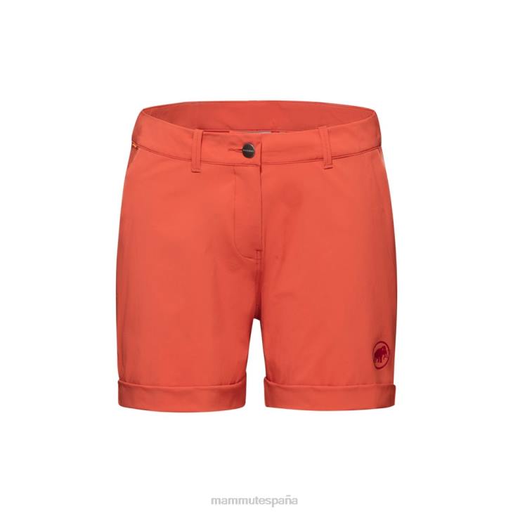 Mammut mujer ropa shorts runbold con puños enrollados FZHP172 terracota