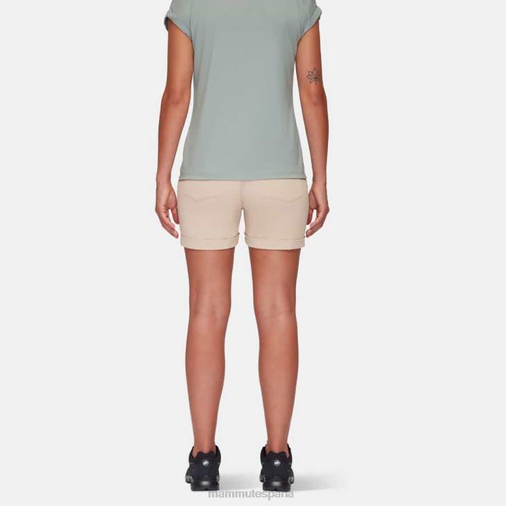 Mammut mujer ropa shorts runbold con puños enrollados FZHP952 sabana