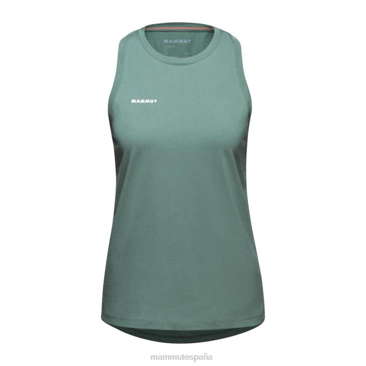Mammut mujer ropa logotipo superior central FZHP958 jade oscuro