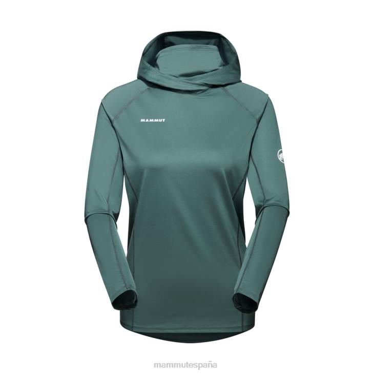 Mammut mujer ropa sudadera con capucha selun fl sun FZHP643 jade oscuro