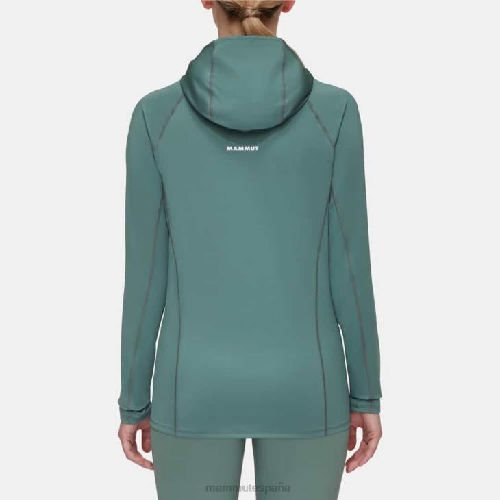 Mammut mujer ropa sudadera con capucha selun fl sun FZHP643 jade oscuro