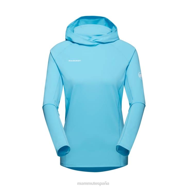 Mammut mujer ropa sudadera con capucha selun fl sun FZHP644 azul fresco