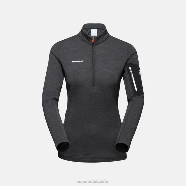Mammut mujer ropa tirador de media cremallera aenergy light ml FZHP933 fantasma negro