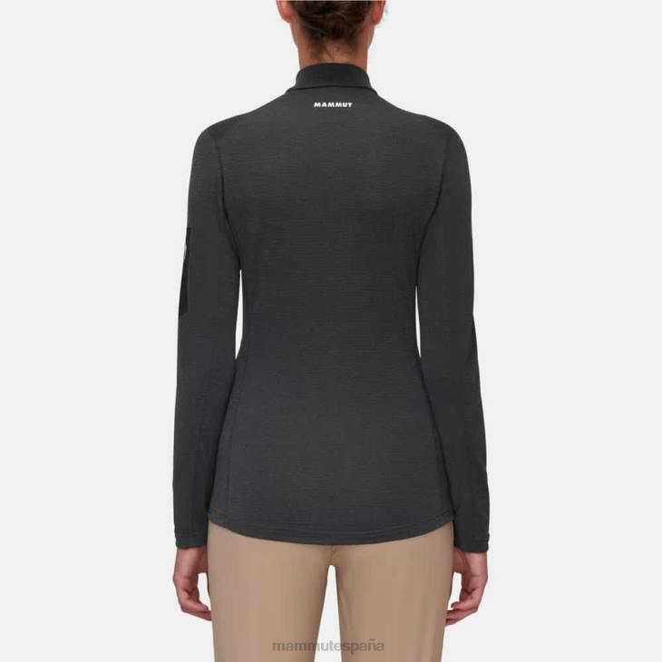 Mammut mujer ropa tirador de media cremallera aenergy light ml FZHP933 fantasma negro