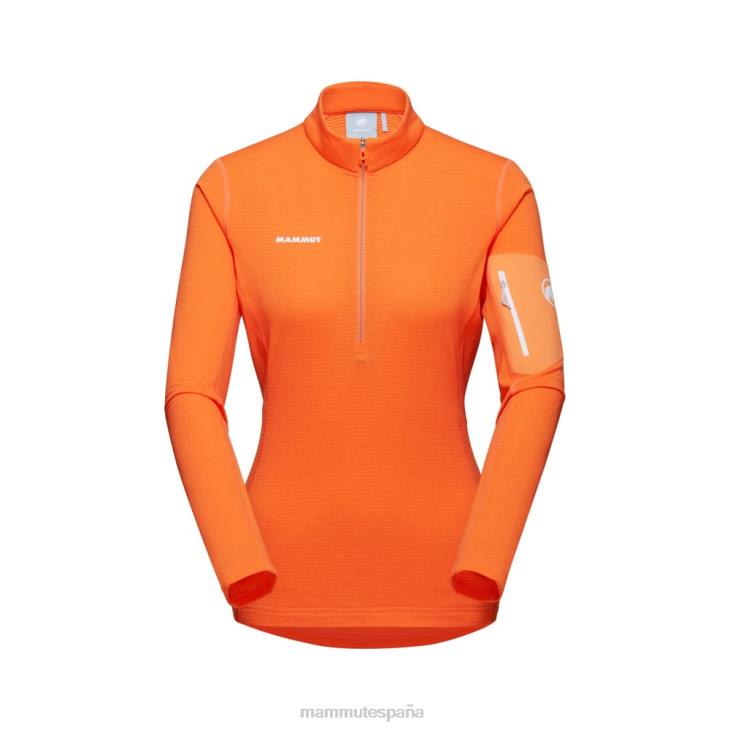 Mammut mujer ropa tirador de media cremallera aenergy light ml FZHP934 Mandarina