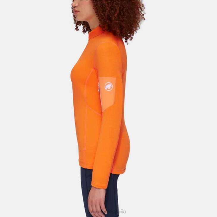 Mammut mujer ropa tirador de media cremallera aenergy light ml FZHP934 Mandarina