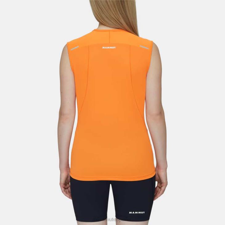 Mammut mujer ropa top con mangas japonesas aenergy fl FZHP1104 Mandarina