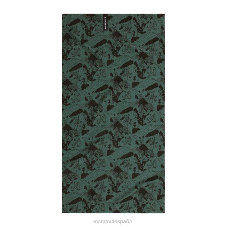 Mammut unisexo accesorios escena de escalada de polaina de cuello FZHP1190 negro jade oscuro