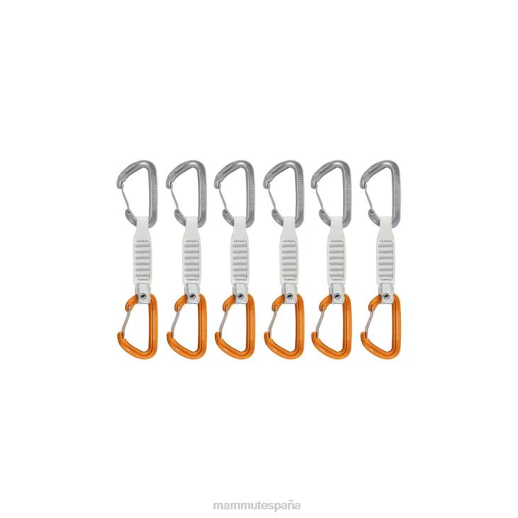 Mammut unisexo equipo Cable emisor de 12 cm, paquete de 6 cintas exprés. FZHP441 gris claro-dorado