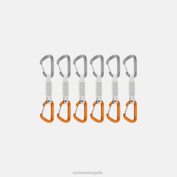 Mammut unisexo equipo Cable emisor de 12 cm, paquete de 6 cintas exprés. FZHP441 gris claro-dorado