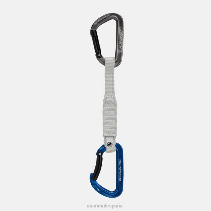 Mammut unisexo equipo candado de caballo de batalla con cinta exprés de 17 cm FZHP444 gris azul