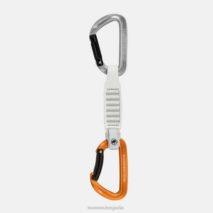 Mammut unisexo equipo remitente cerradura de llave 12 cm cinta exprés FZHP443 gris claro-dorado